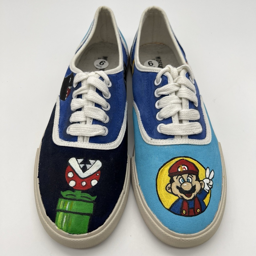 Super Mario Bros,Mossimo Supply Co  Custom Sneakers Size 9
